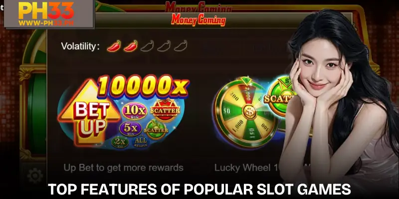 Outstanding features in slot games